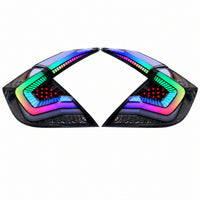 2016-2021 Honda Civic 10th Gen Sedan Sequential LED Tail Lights — main product view — T-CIV10-SS-SRGB
