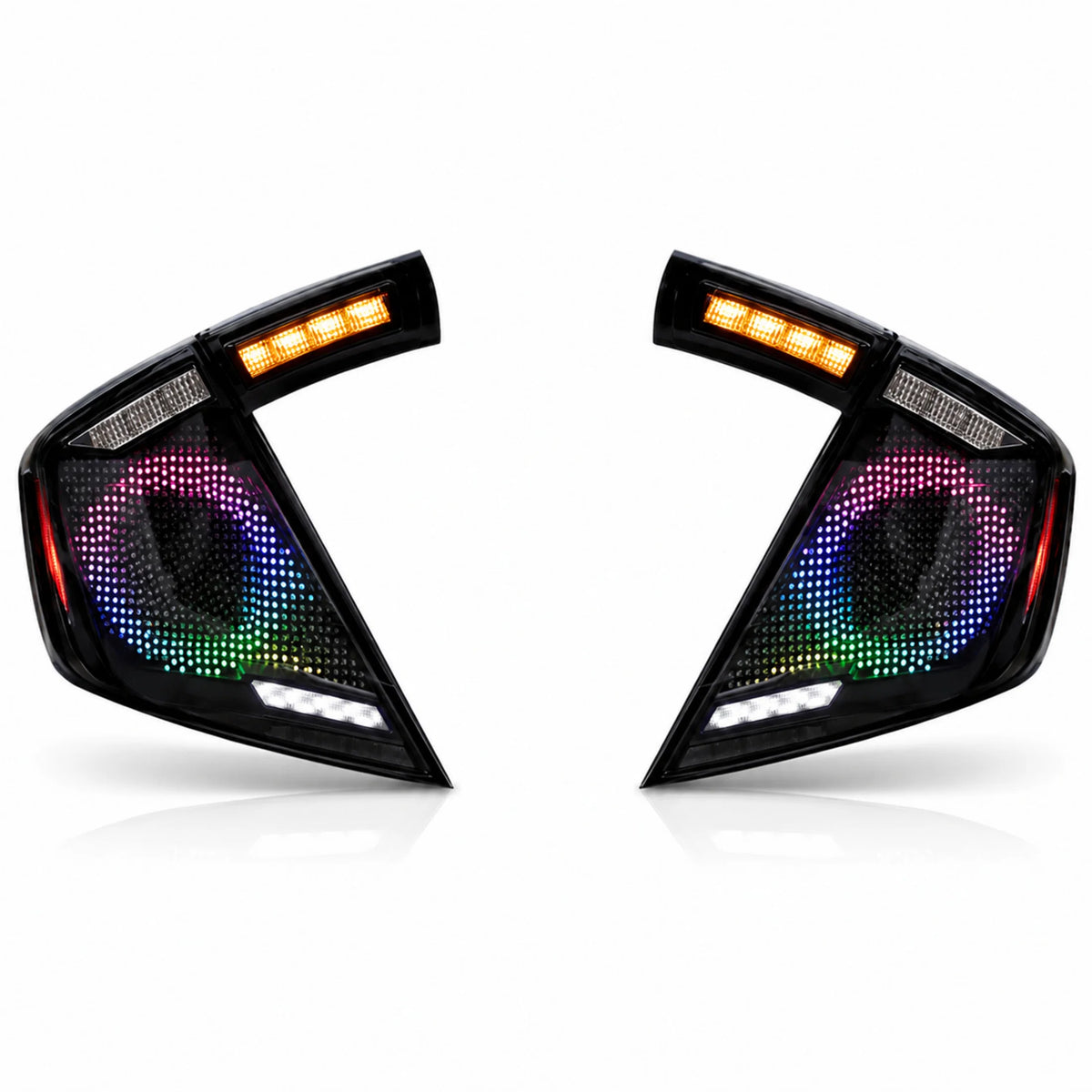 2016-2021 Honda Civic 10th Gen Hatchback / Type R Sequential LED Tail Lights — main product view — T-CIV10H-SDG