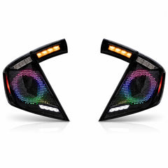 2016-2021 Honda Civic 10th Gen Hatchback / Type R Sequential LED Tail Lights — main product view — T-CIV10H-SDG