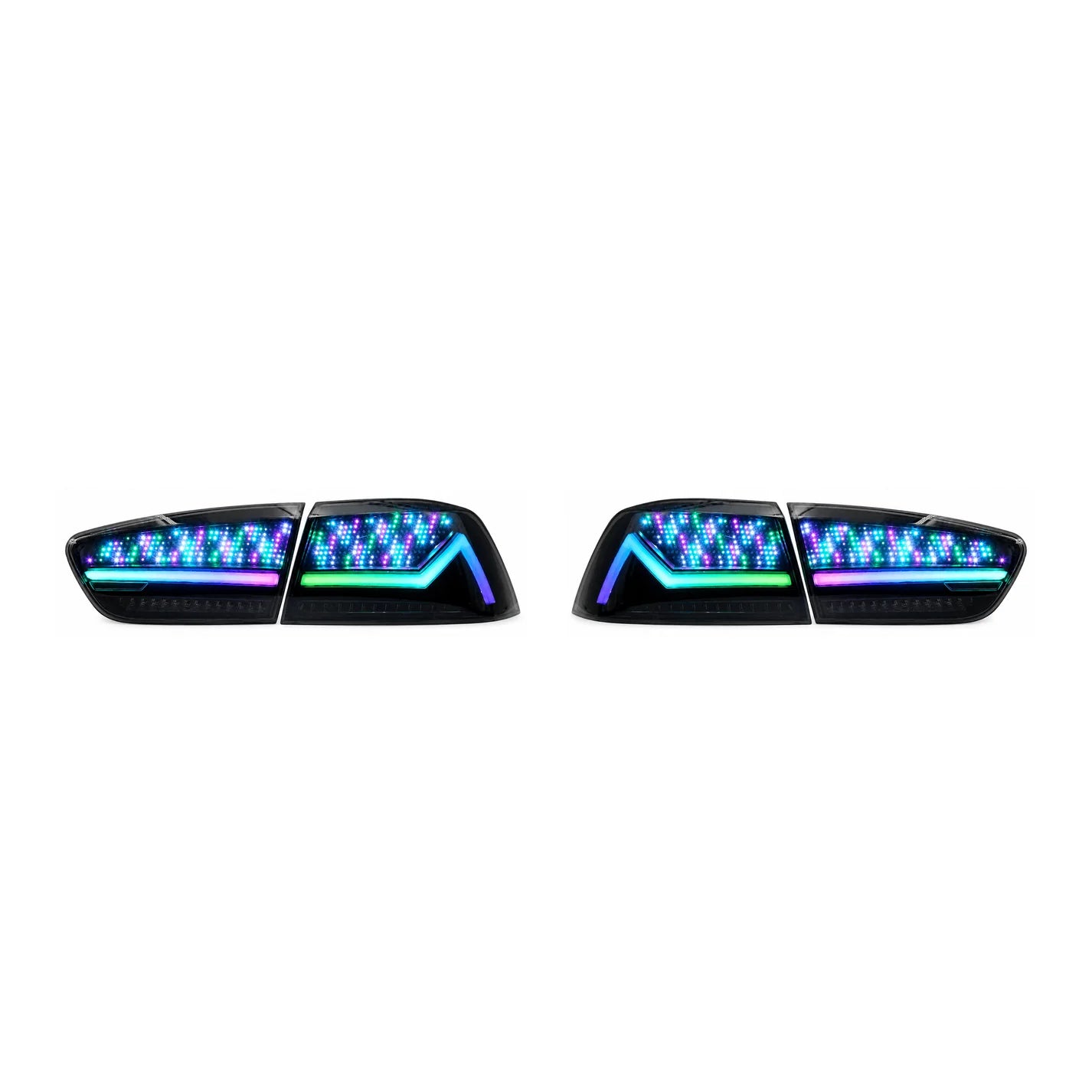 2008-2018 Mitsubishi Lancer / EVO X Sequential LED Tail Lights — main product view — T-EVO-SDG