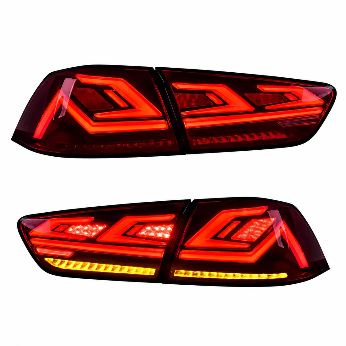 2008-2018 Mitsubishi Lancer / EVO X Sequential LED Tail Lights — main product view — T-EVO-SR