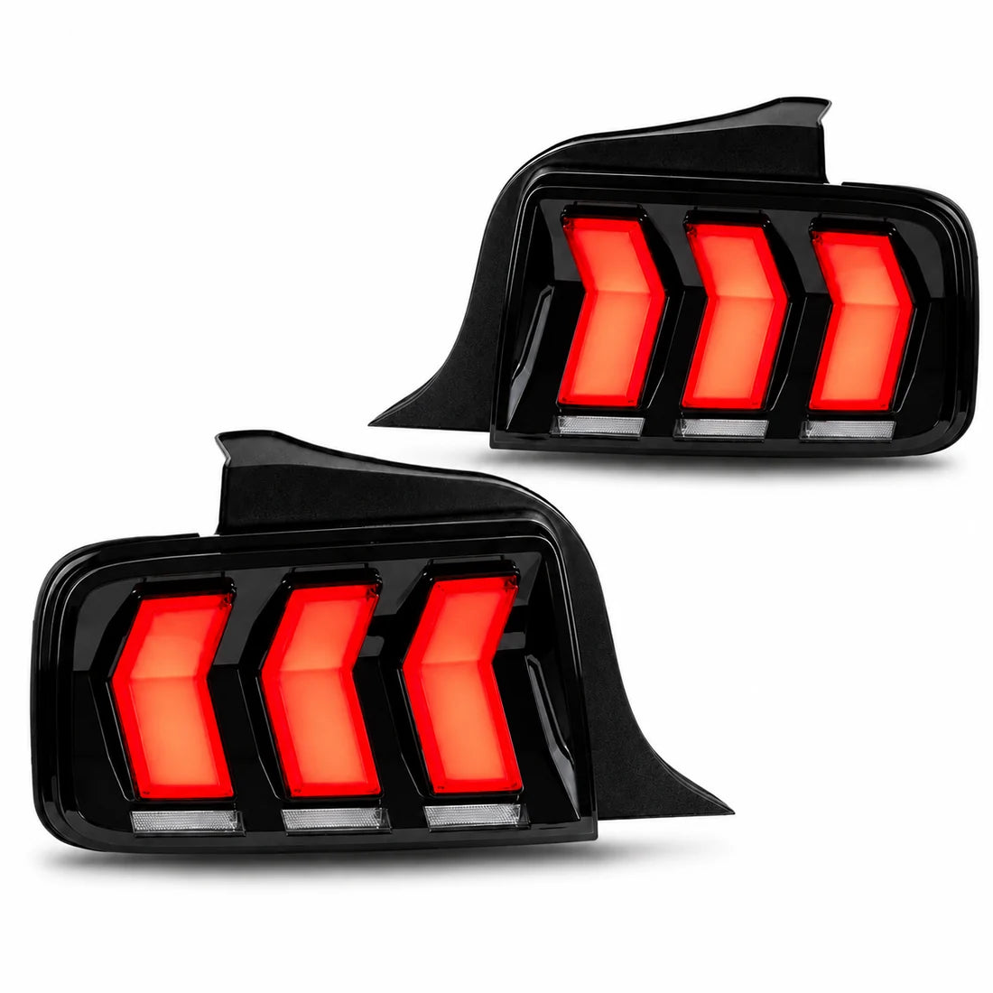 2005-2009 Ford Mustang Sequential LED Tail Lights Shelby Style — main product view — T-MUS05-CW
