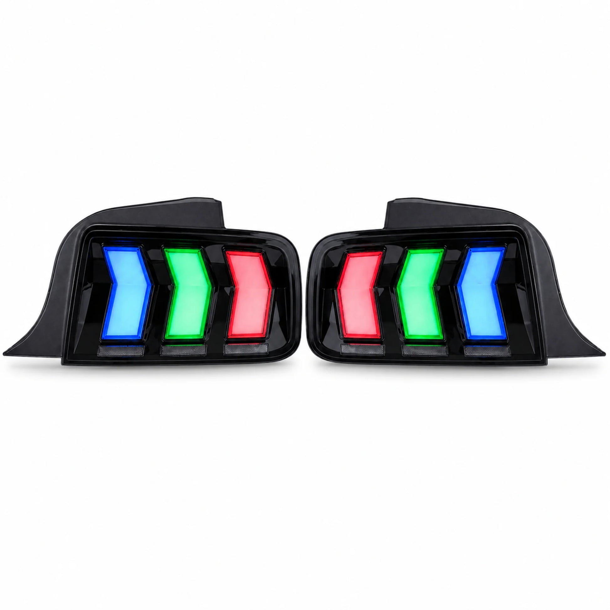 2005-2009 Ford Mustang Sequential LED Tail Lights Shelby Style — main product view — T-MUS05-RGB