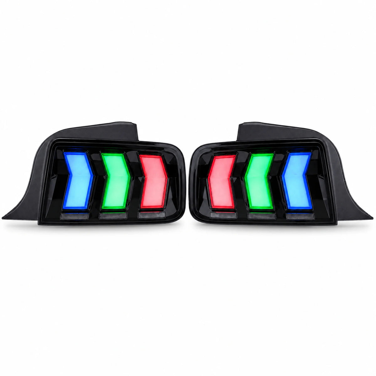 2005-2009 Ford Mustang Sequential LED Tail Lights Shelby Style — main product view — T-MUS05-RGB