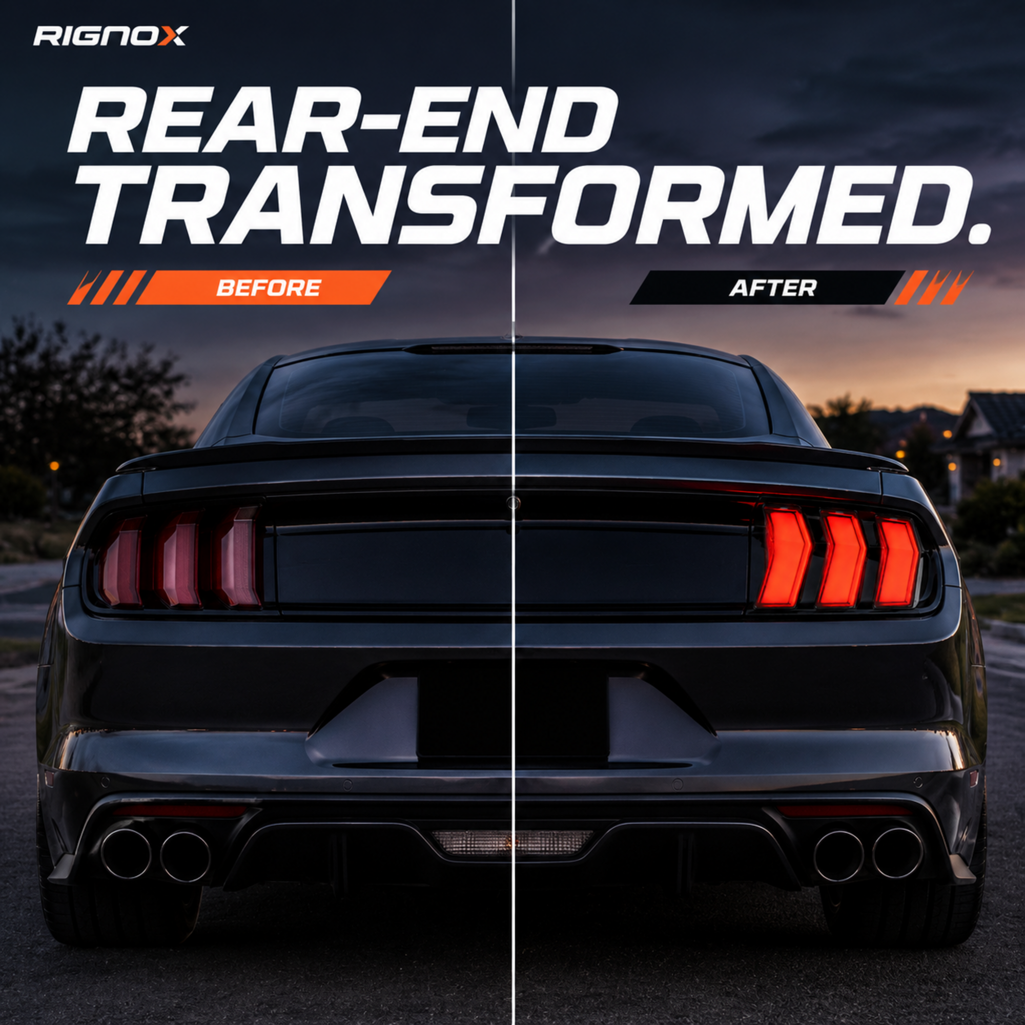 2015-2023 Ford Mustang S550 Sequential LED Tail Lights — product view 49 - T-MUS15-SW