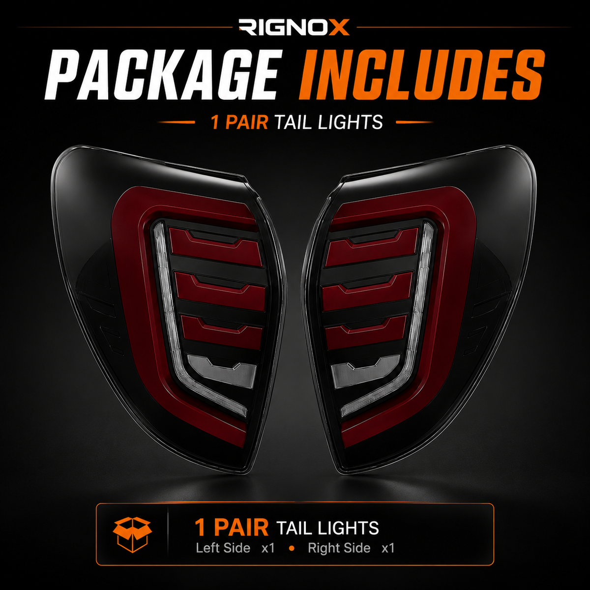 2009-2012 Toyota RAV4 Sequential LED Tail Lights — package contents — T-RAV4-09-SR