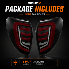 2009-2012 Toyota RAV4 Sequential LED Tail Lights — package contents — T-RAV4-09-SR