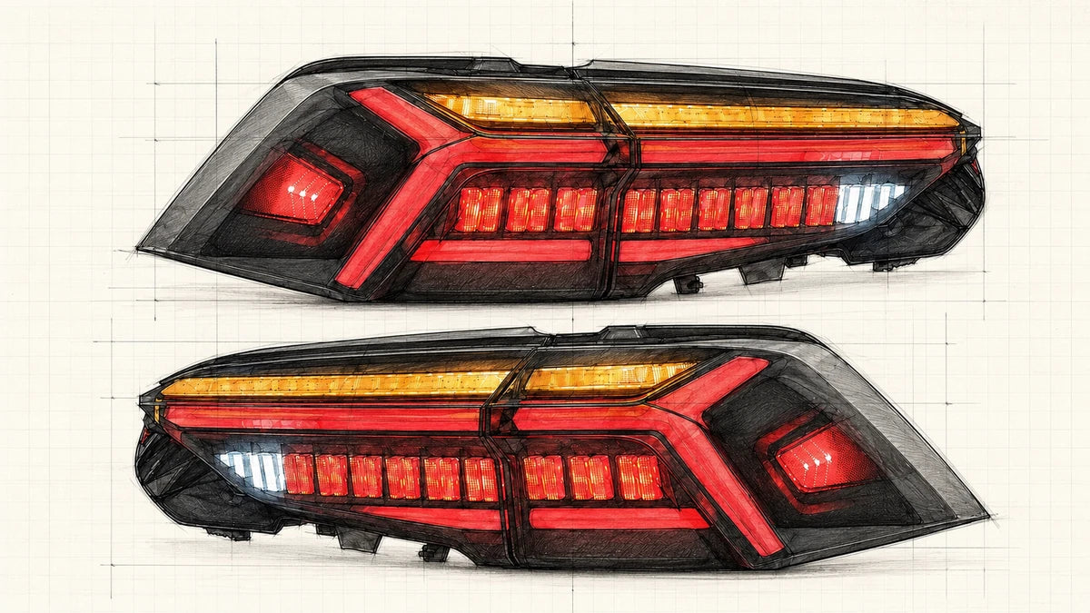 2019-2025 Toyota RAV4 Sequential LED Tail Lights Assembly