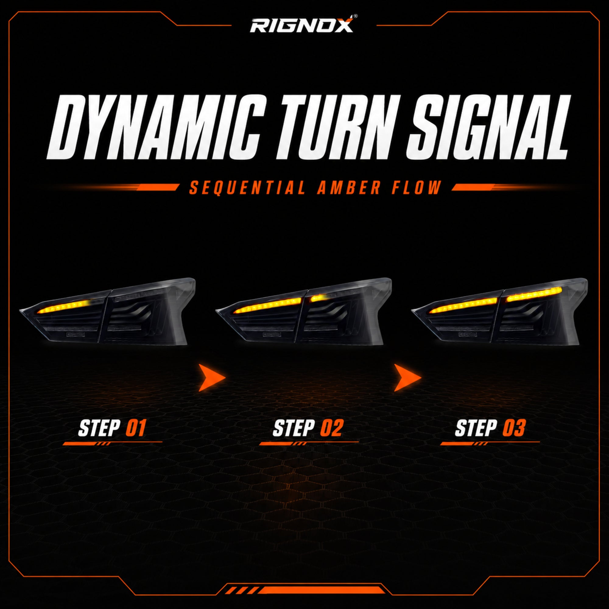 2019-2024 Nissan Altima Sequential LED Tail Lights — smoked dynamic turn signal - T-ALT19-SRGB