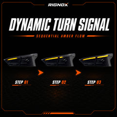 2019-2024 Nissan Altima Sequential LED Tail Lights — smoked dynamic turn signal - T-ALT19-SRGB