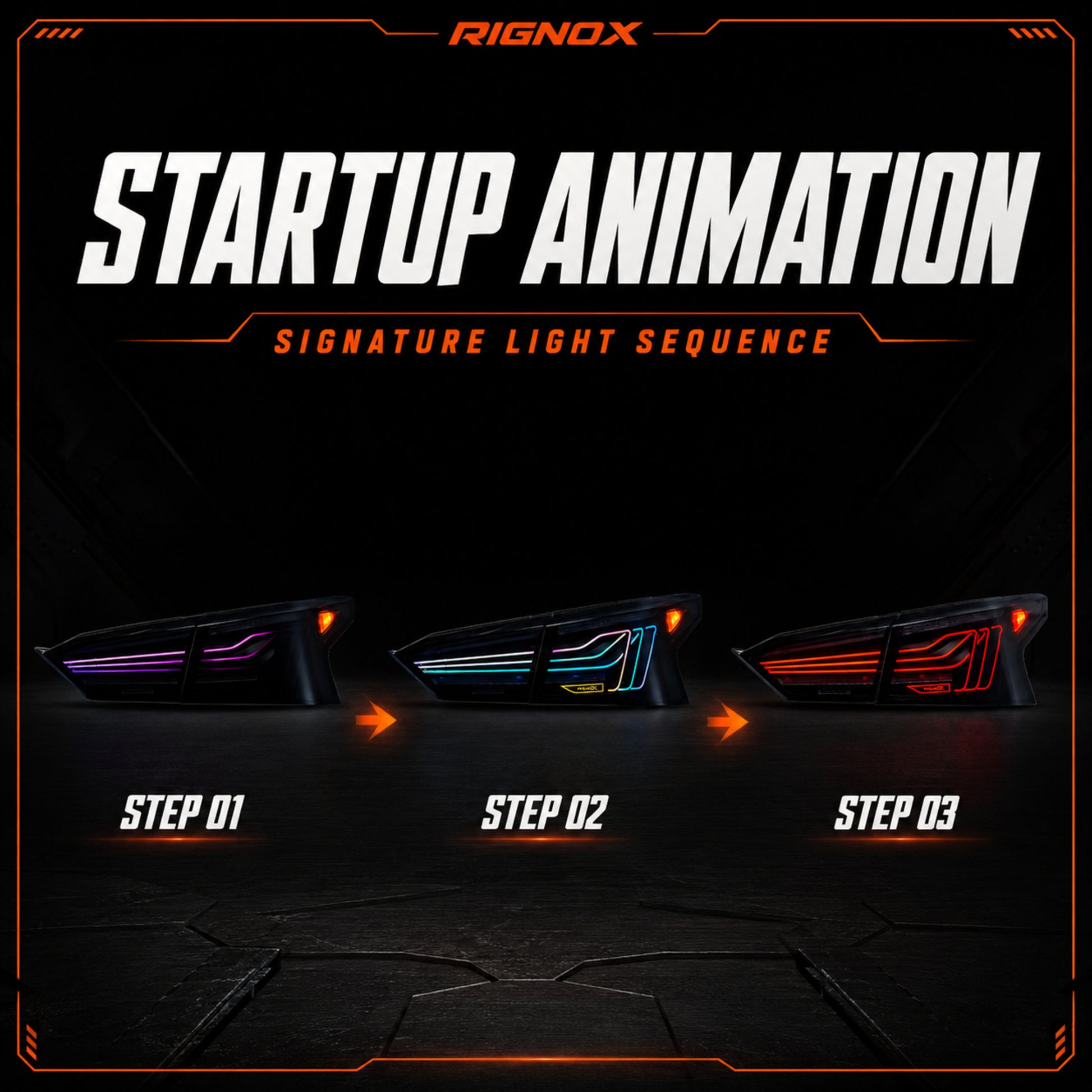 2019-2024 Nissan Altima Sequential LED Tail Lights — smoked startup animation - T-ALT19-SRGB