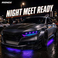 2018-2022 Honda Accord 10th Gen LED Quad Projector Headlights — product view 13 - H-ACC10-CRGB
