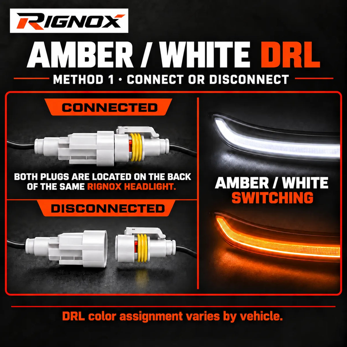 2014-2024 Toyota 4Runner LED Dual Projector Headlights — white or amber drl — H-4RN14