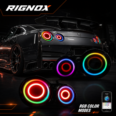 2008-2024 Nissan GT-R R35 Sequential LED Tail Lights — product view 28 - T-GTR-SRGB