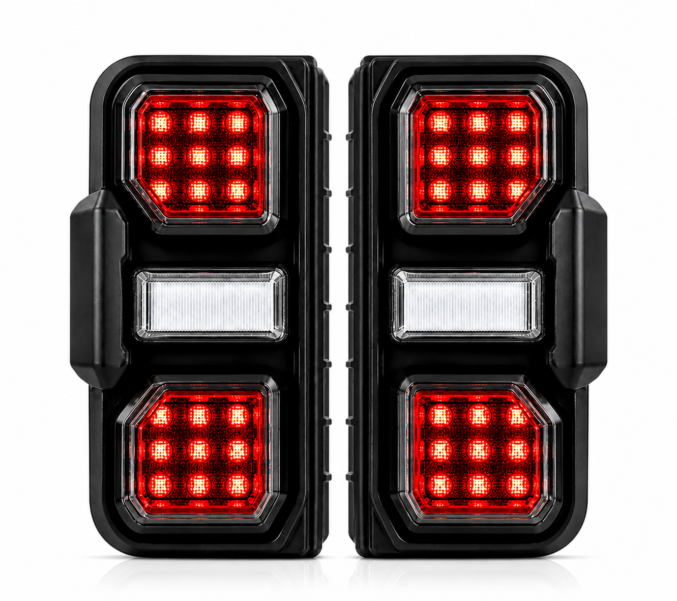 2021-2024 Ford Bronco Smoked White LED Tail Lights