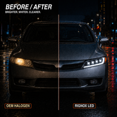 2006-2011 Honda Civic 8th Gen Sedan LED Multi Projector Headlights — replaced - H-CIV8-4P