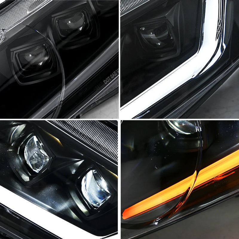 2006-2011 Honda Civic 8th Gen Sedan LED Multi Projector Headlights — product view 11 - H-CIV8-4P