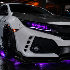 2016-2021 Honda Civic 10th Gen LED Projector Headlights — close - H-CIV10-RGB
