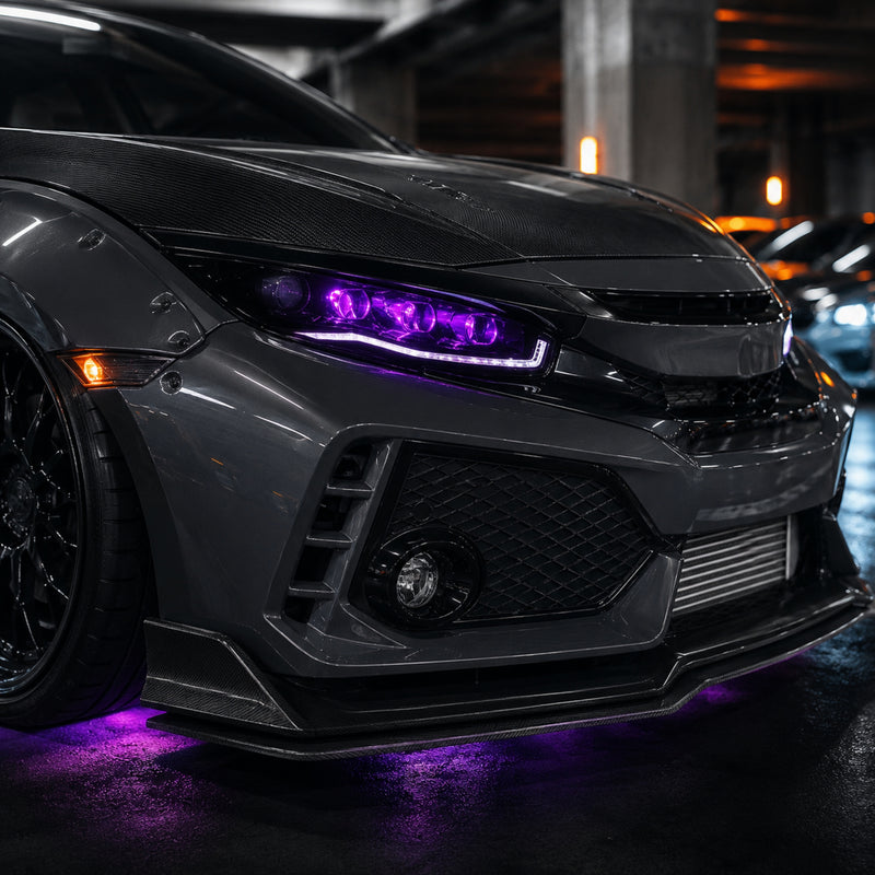2016-2021 Honda Civic 10th Gen LED Projector Headlights — product view 31 - H-CIV10-RGB