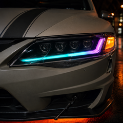 2006-2011 Honda Civic 8th Gen Sedan LED Multi Projector Headlights — product view 23 - H-CIV8-4P-RGB