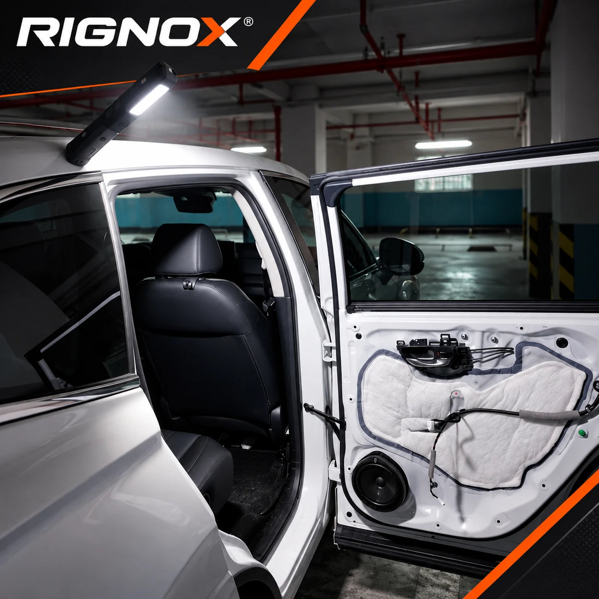 RIGNOX G09 PRO Rechargeable LED + COB Work Light — magnetic hands-free installation use — GZD-G09