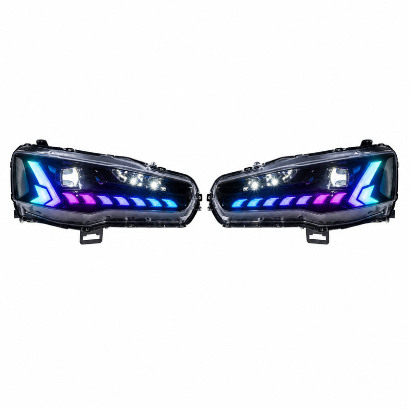 2008-2018 Mitsubishi Lancer / EVO X LED Projector Headlights — product view 15 - H-EVO-CRGB