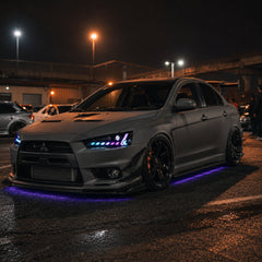 2008-2018 Mitsubishi Lancer / EVO X LED Projector Headlights — product view 23 - H-EVO-CRGB