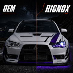 2008-2018 Mitsubishi Lancer / EVO X LED Projector Headlights — product view 16 - H-EVO-CRGB