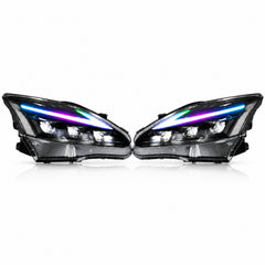 2006-2013 Lexus IS250 / IS350 / IS-F LED Triple Projector Headlights — product view 17 - H-IS06-CRGB