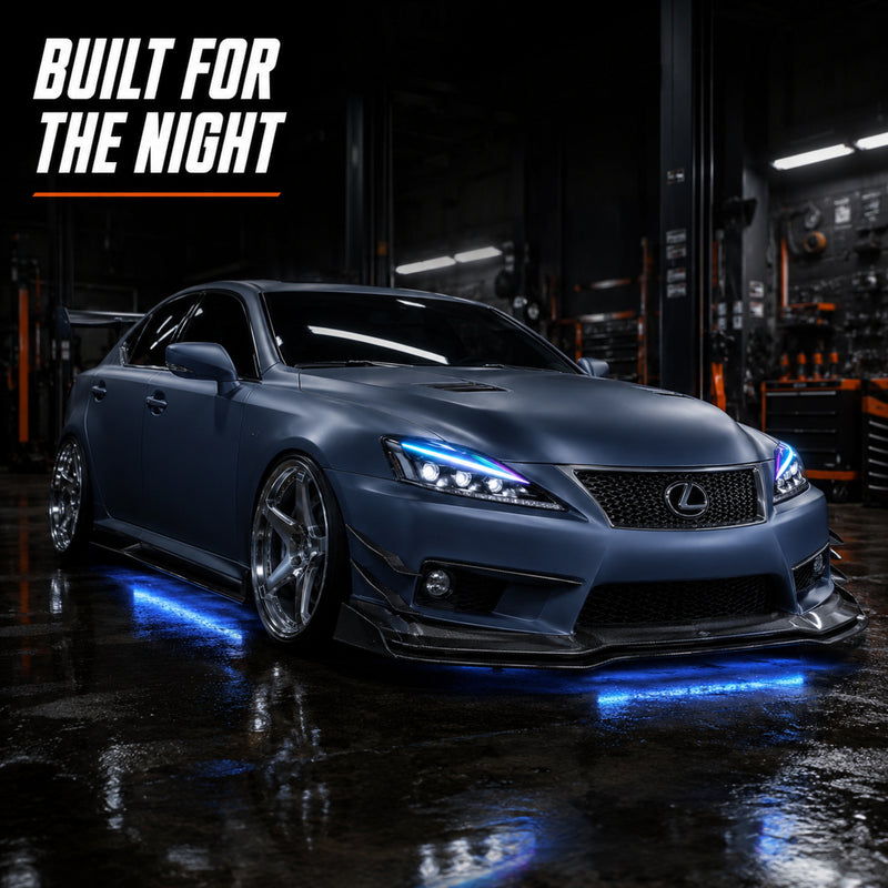 2006-2013 Lexus IS250 / IS350 / IS-F LED Triple Projector Headlights — product view 26 - H-IS06-CRGB