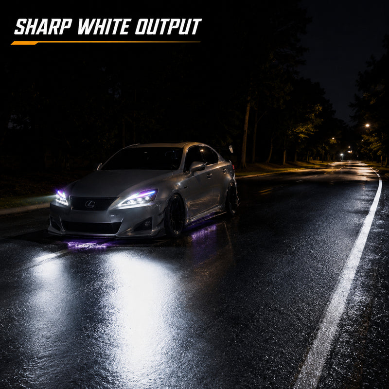 2006-2013 Lexus IS250 / IS350 / IS-F LED Triple Projector Headlights — product view 27 - H-IS06-CRGB