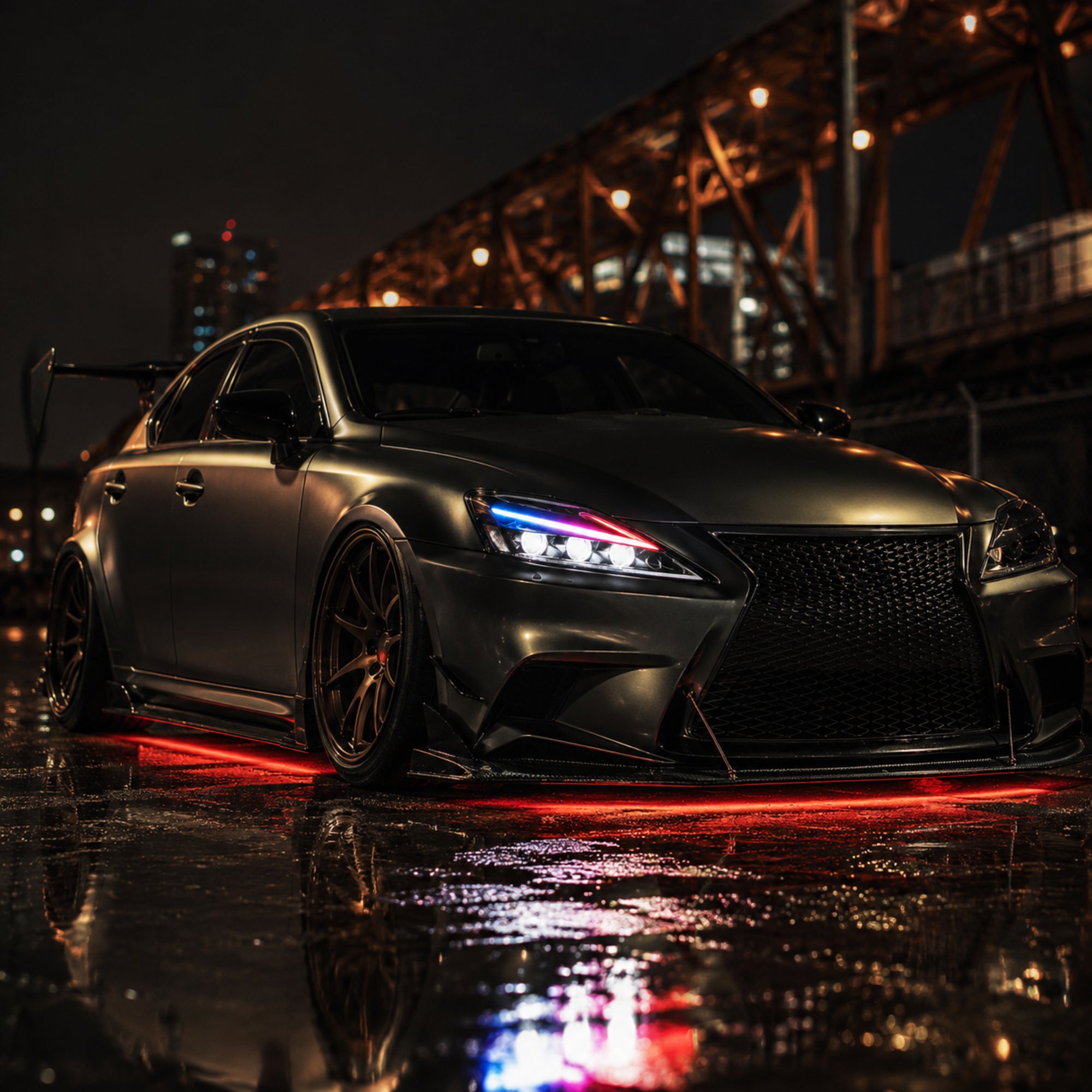 2006-2013 Lexus IS250 / IS350 / IS-F LED Triple Projector Headlights — product view 25 - H-IS06-CRGB