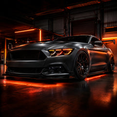 2015-2017 Ford Mustang S550 Pre-Facelift LED Triple Projector Headlights — product view 21 - H-MUS15-RGB