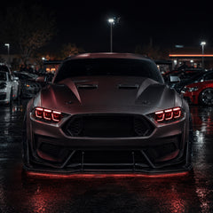 2018-2023 Ford Mustang S550 Facelift LED Triple Projector Headlights — product view 21 - H-MUS18-CRGB