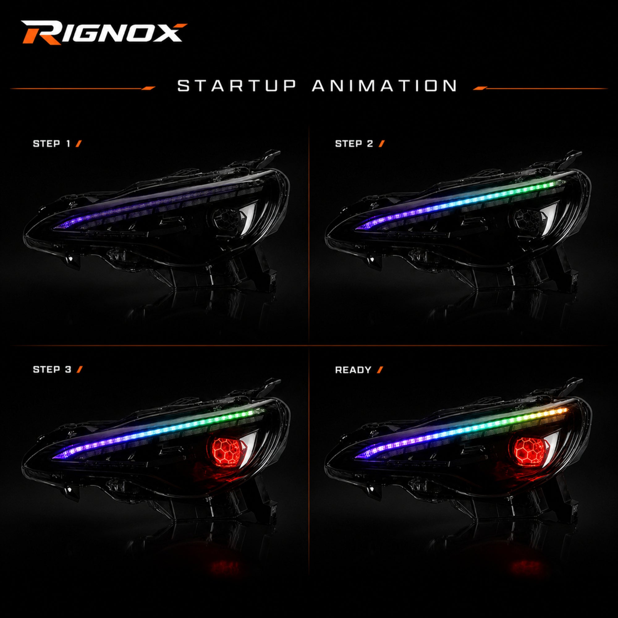 2012-2020 Toyota GT86 / Subaru BRZ / Scion FR-S LED Projector Headlights — product view 13 — H-GT86