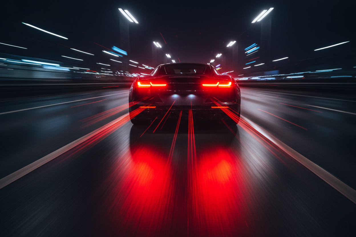 LED Brake Light Reaction