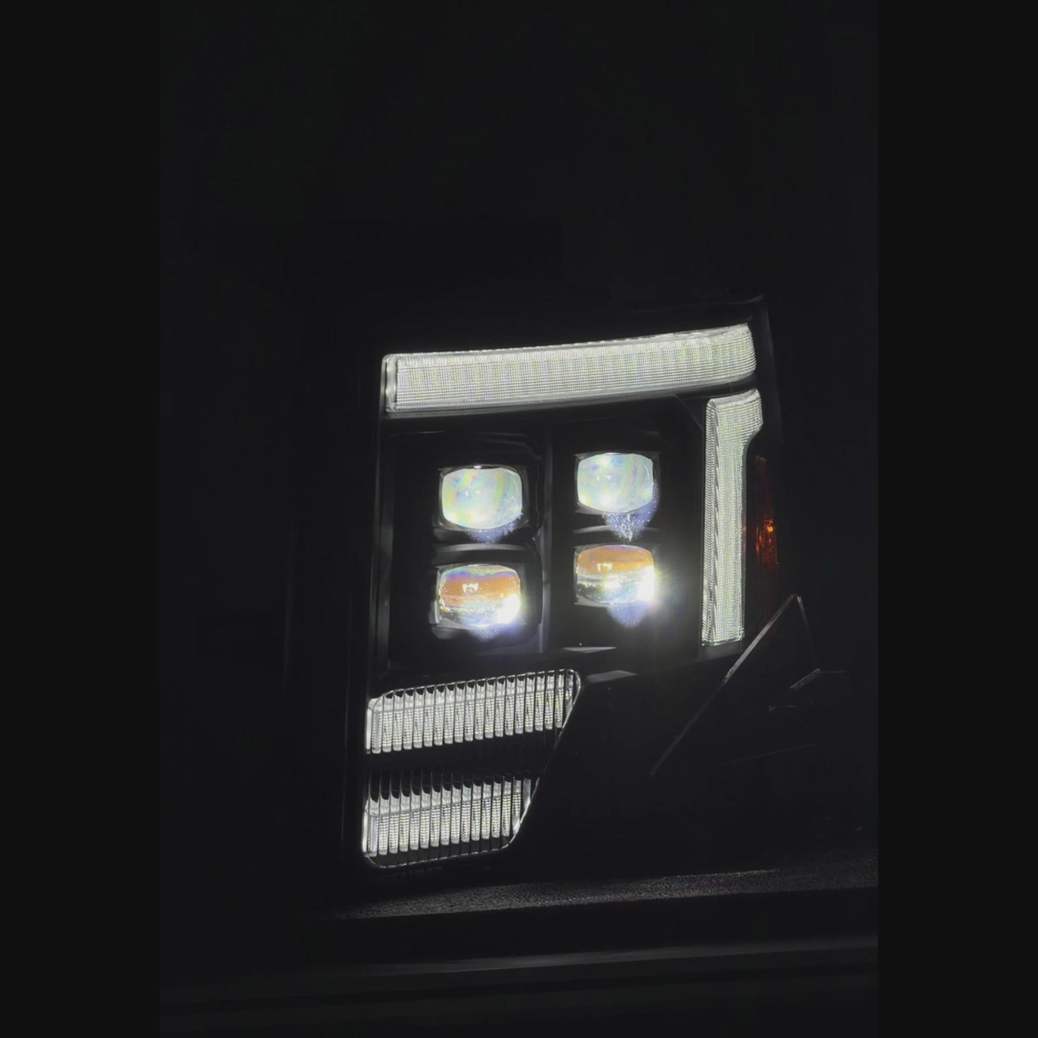 2009-2014 Ford F-150 & SVT Raptor (12th Gen) LED Projector Headlights Assembly — Pair — video — H-F150-09-Q