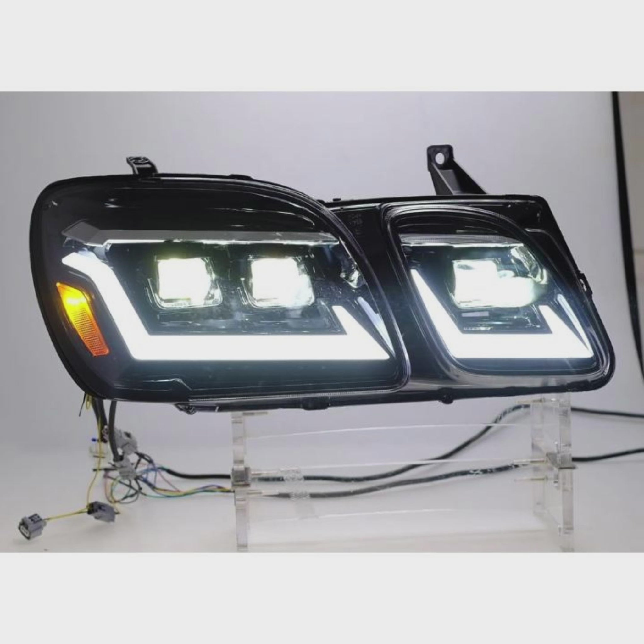 1998-2007 Lexus LX470 LED Triple Projector Headlights — video — H-LX470-98