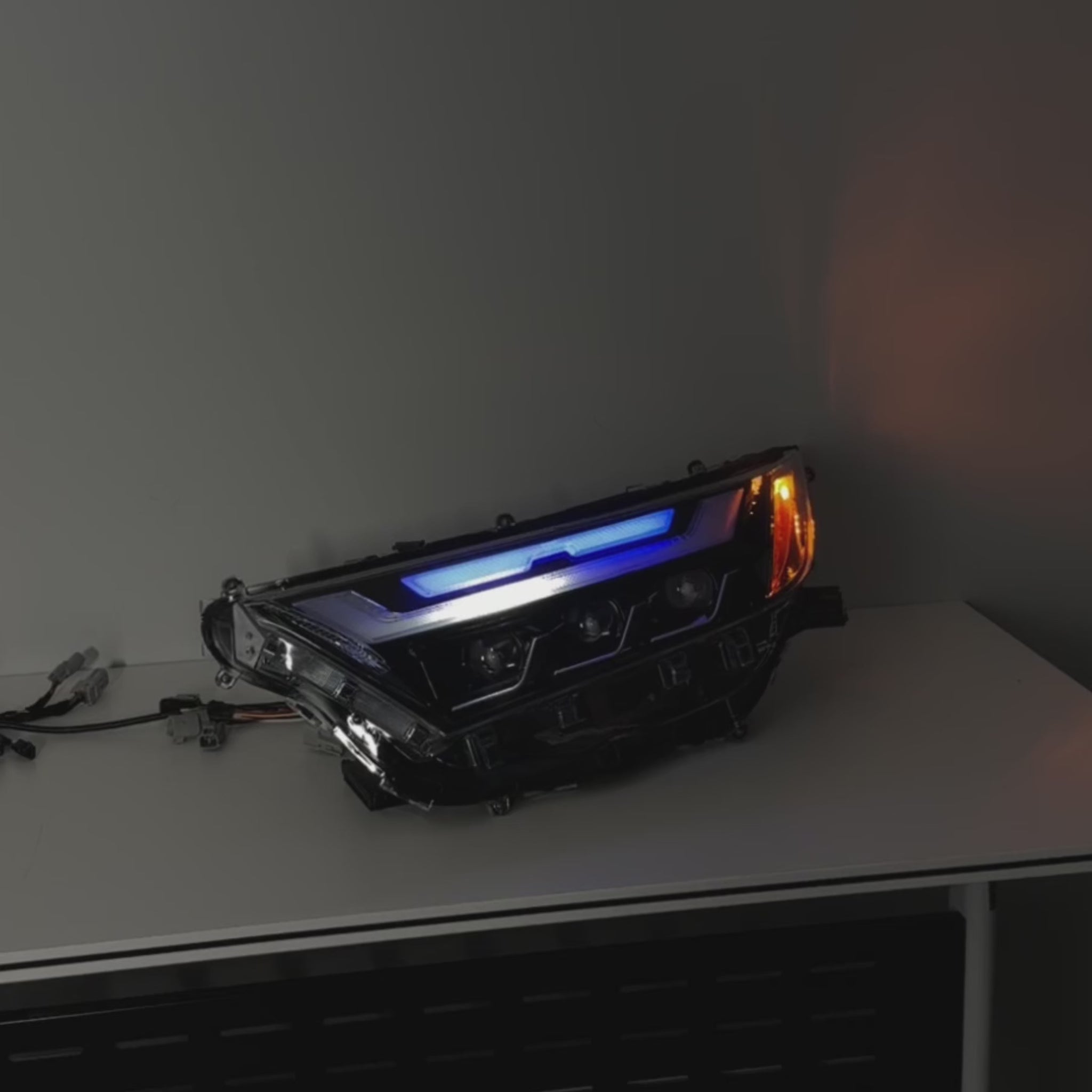 2019-2025 Toyota RAV4 (XA50) LED Triple Projector Headlights Assembly — Pair — video — H-RAV4-20