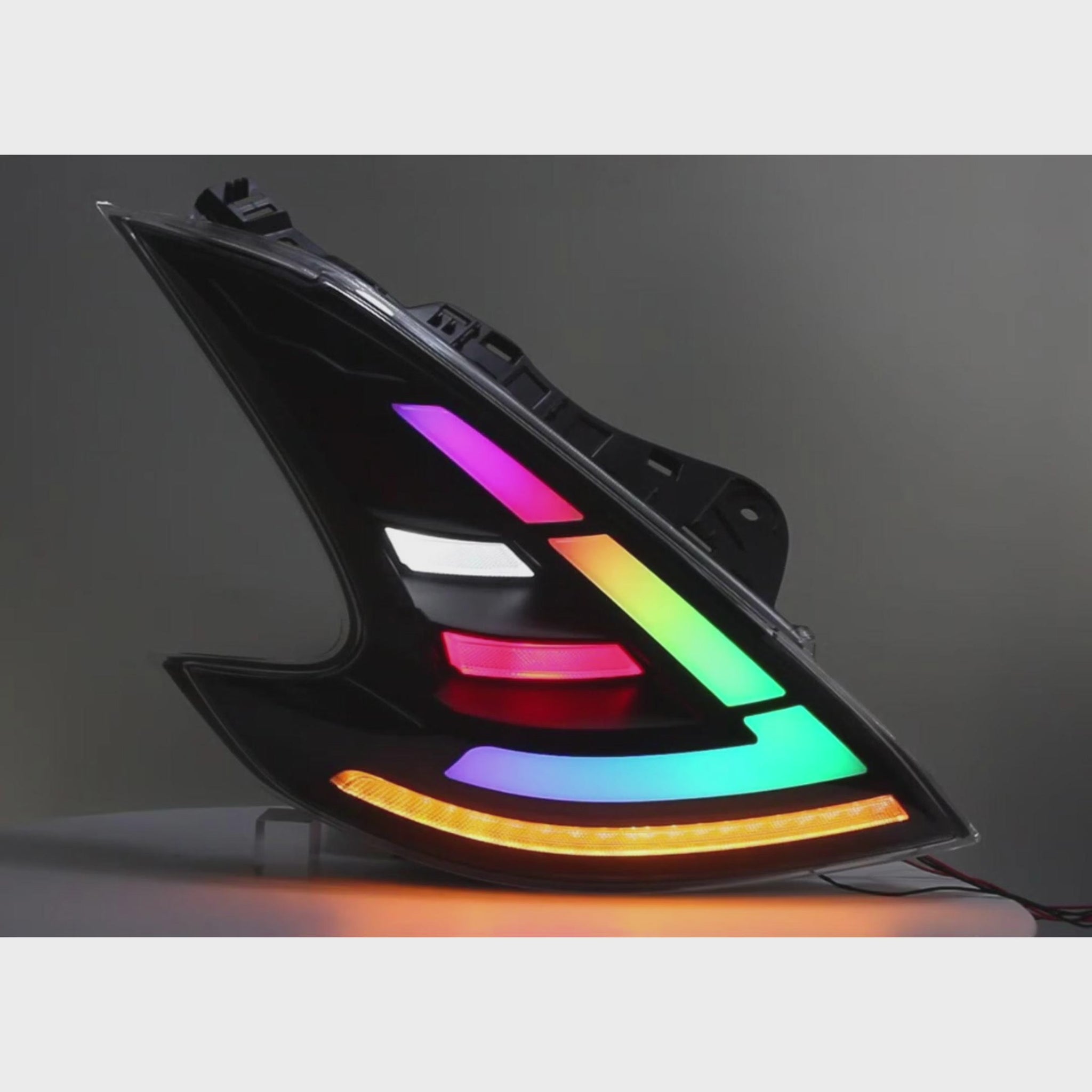 2008-2021 Nissan 370Z Z34 Sequential LED Tail Lights — video — T-370Z-CRGB-P