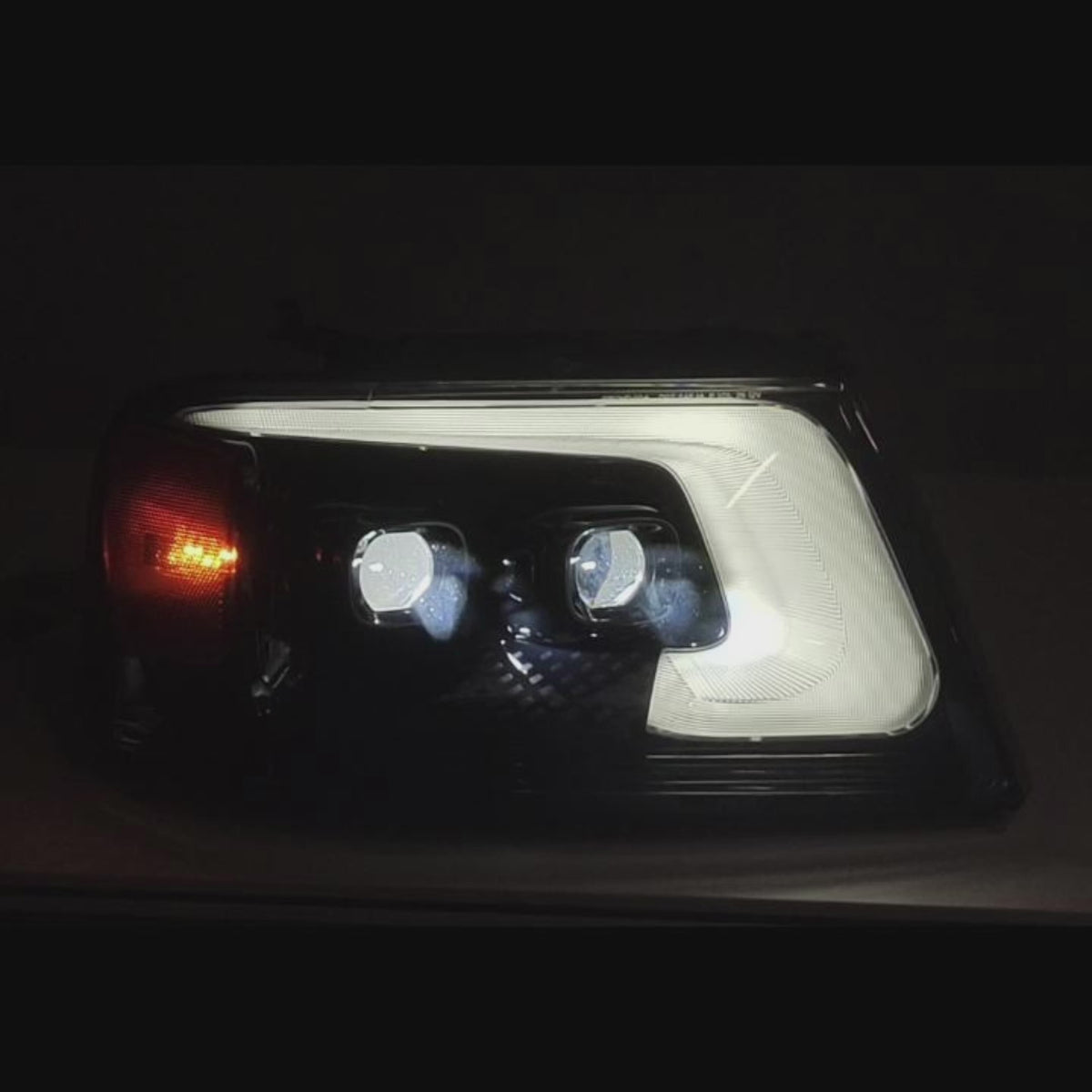 2004-2008 Ford F-150 & 2006-2008 Lincoln Mark LT LED Dual Projector Headlights — video — H-F150-04