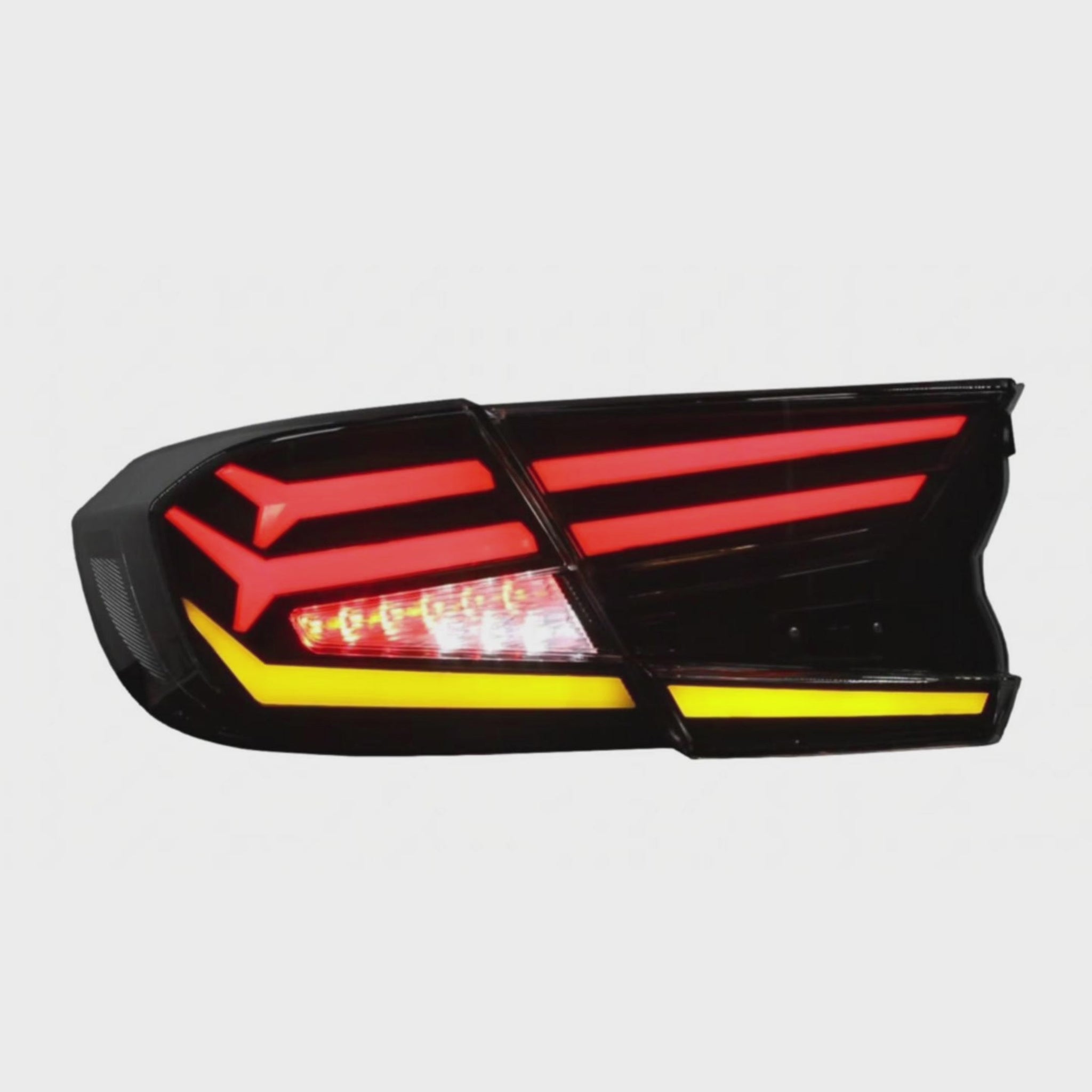 2018-2022 Honda Accord 10th Gen Sequential LED Tail Lights — video — T-ACC10-FSH-CW