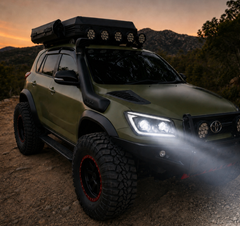 rav4 headlights high beam sunset -H-RAV4-09