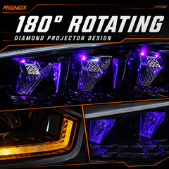 2016-2021 Honda Civic 10th Gen LED Projector Headlights — product view 22 - H-CIV10-RP