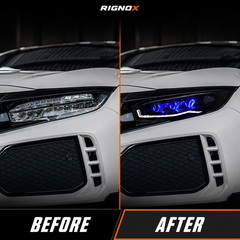 2016-2021 Honda Civic 10th Gen LED Projector Headlights — product view 29 - H-CIV10-RGB