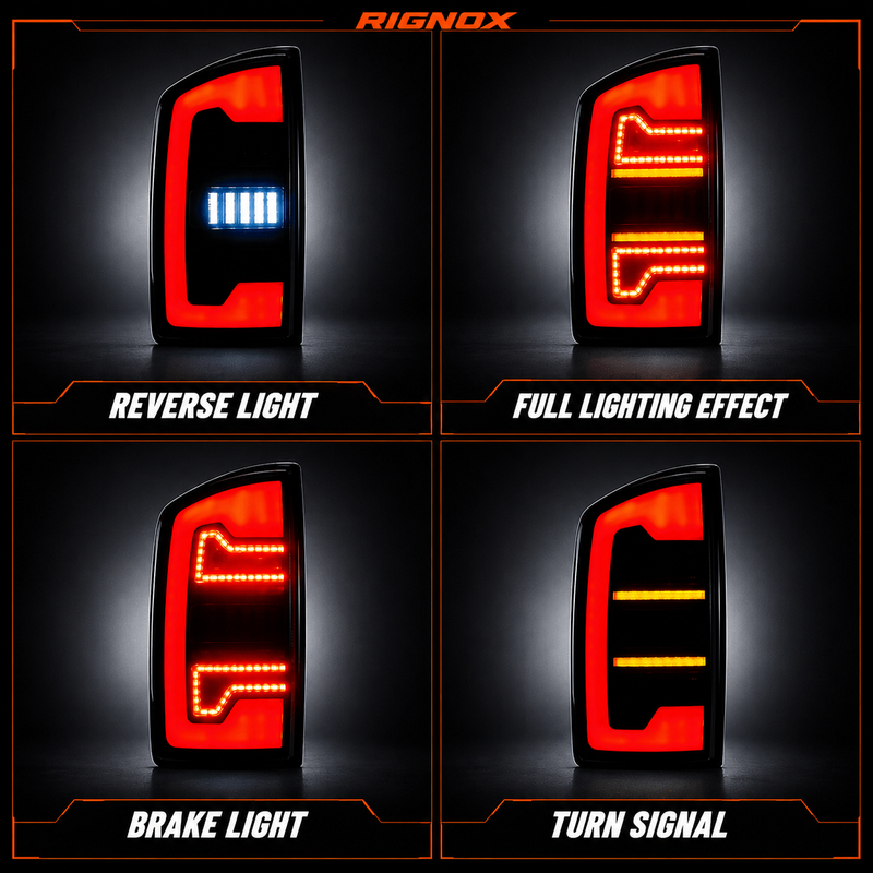 2002-2008 Dodge Ram Sequential LED Tail Lights — product view 28 - T-RAM07-08