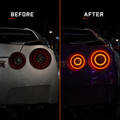 2008-2024 Nissan GT-R R35 Sequential LED Tail Lights — product view 2 - T-GTR-SW