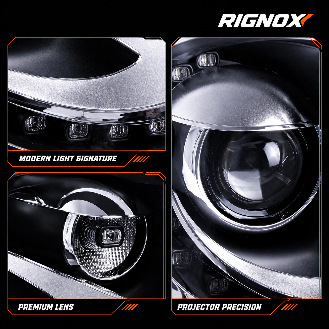 2013-2018 Volkswagen Beetle Projector Headlights (without bulb) — product view 14 — H-BTL13