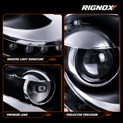 2013-2018 Volkswagen Beetle Projector Headlights (without bulb) — product view 14 — H-BTL13