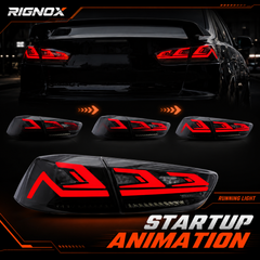 2008-2018 Mitsubishi Lancer / EVO X Sequential LED Tail Lights — product view 11 - T-EVO-SR